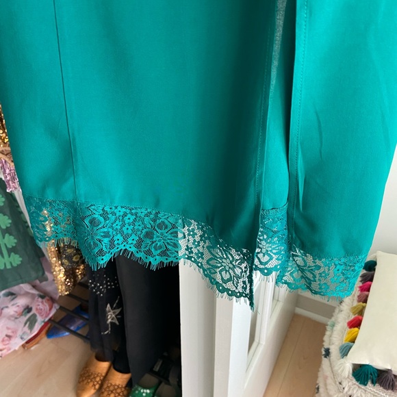 Green Lingerie Style Lace Dress - Picture 5 of 5